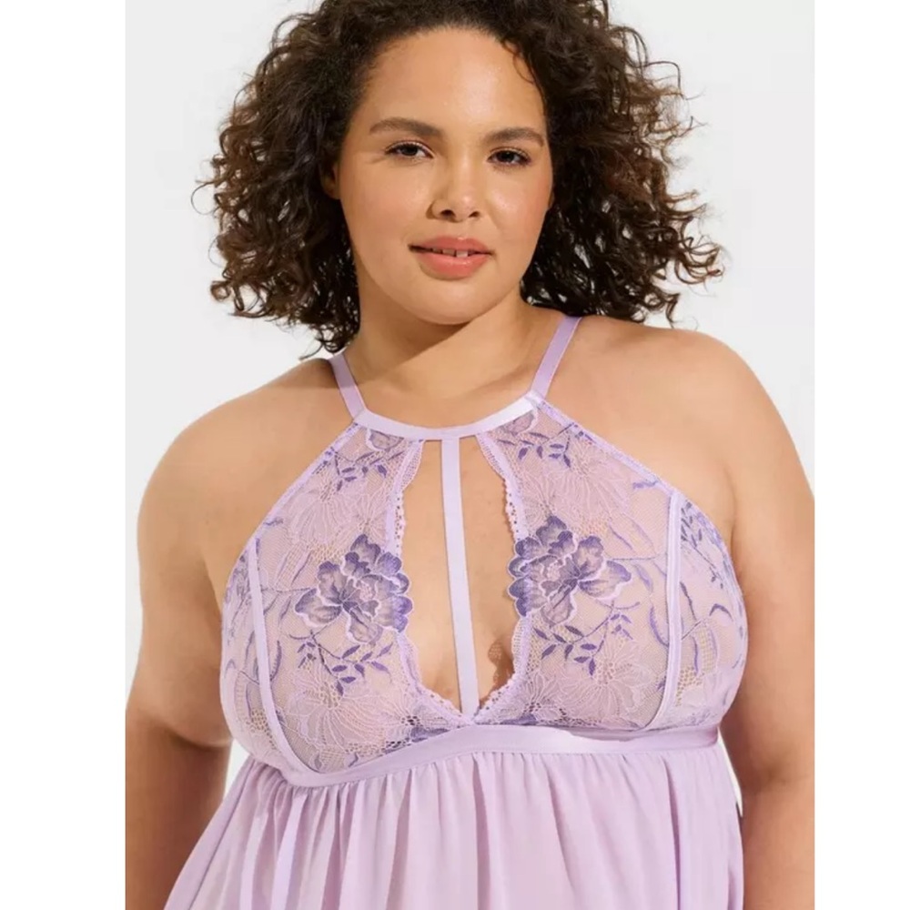 Torrid Lace High Neck Babydoll - Picture 3 of 9